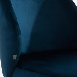 Fameg Krzesło welurowe granatowe KELLAN