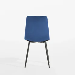 Krzesła| Krzesło welurowe granatowe ADEK