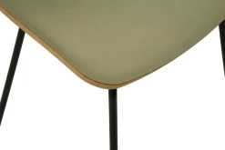 Krzesła|Fameg Krzesło welurowe jasnozielone VINGE