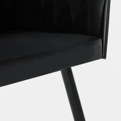 Krzesła|inny Krzesło welurowe LIANA czarne