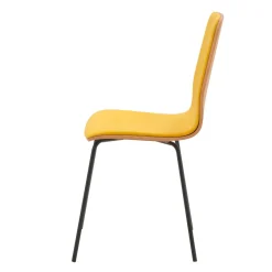 Krzesła|Fameg Krzesło welurowe miodowe VINGE