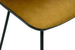 Krzesła|Fameg Krzesło welurowe musztardowe VINGE