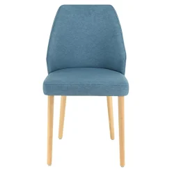 Krzesła|Fameg Krzesło welurowe niebieskie KELLAN