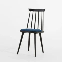 Krzesła|Fameg Krzesło welurowe niebieskie TANARO