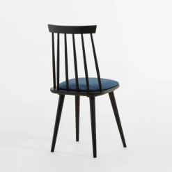 Krzesła|Fameg Krzesło welurowe niebieskie TANARO