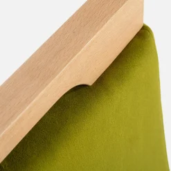 Fameg Krzesło welurowe oliwkowe JOEL