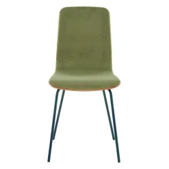 Krzesła|Fameg Krzesło welurowe oliwkowe VINGE