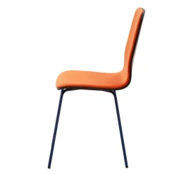 Fameg Krzesło welurowe pomarańczowe VINGE
