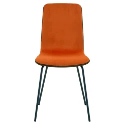 Fameg Krzesło welurowe pomarańczowe VINGE