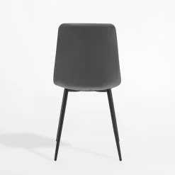 Krzesło welurowe szare ABADA