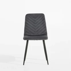 Krzesło welurowe szare ANUTO