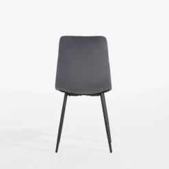 Krzesło welurowe szare ANUTO