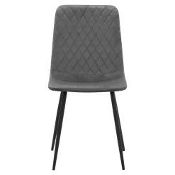 inny Krzesło welurowe szare FIZMO