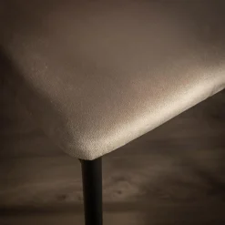 Krzesła|inny Krzesło welurowe szarobeżowe LIANA MINI