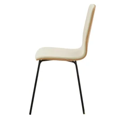 Krzesła|Fameg Krzesło welurowe szarobeżowe VINGE