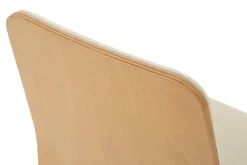 Krzesła|Fameg Krzesło welurowe szarobeżowe VINGE