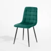 Krzesło welurowe zielone ABADA