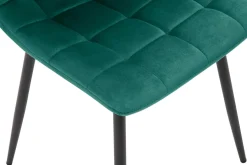 Krzesło welurowe zielone ABADA