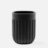 Akcesoria Łazienkowe|Akcesoria Łazienkowe|inny Kubek łazienkowy ze żłobieniami czarny