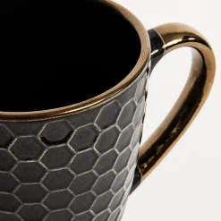 Prima Cucina Kubek ceramiczny czarny BRESCA 360 ml