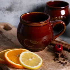 Szklanki I Kubki|inny Kubek ceramiczny z uchem GRZANIEC 320 ml