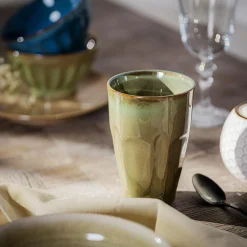 Szklanki I Kubki|Prima Cucina Kubek ceramiczny zielony BRILLAR 360 ml