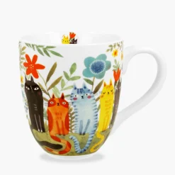 inny Kubek porcelanowy KOCI ŚWIAT KOTY OGRODOWE 1000 ml