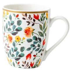 Szklanki I Kubki|inny Kubek porcelanowy w kolorowe kwiaty 330 ml