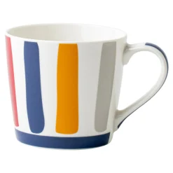 inny Kubek porcelanowy w paski 380 ml