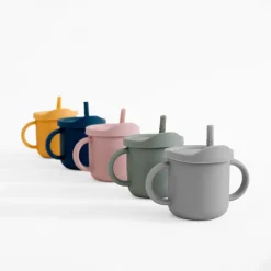 Jedzenie I Picie|Szklanki I Kubki|inny Kubek silikonowy z pokrwyką i uchwytami MIX