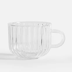 Kubek szklany ryflowany 350 ml