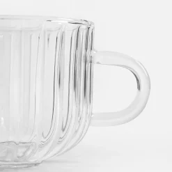 Kubek szklany ryflowany 350 ml