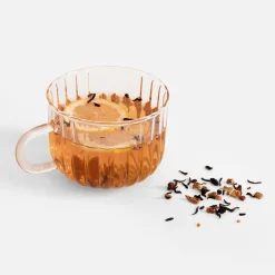 Kubek szklany ryflowany 350 ml