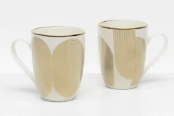 Prima Cucina Kubek z geometrycznym wzorem 330 ml