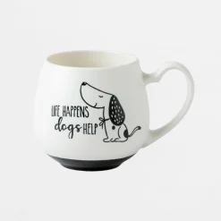 inny Kubek z psem biały 390 ml