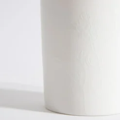 inny Kubek z roślm tłoczeniem biały 380 ml