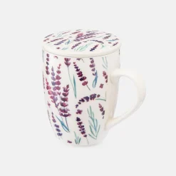 Szklanki I Kubki|inny Kubek z zaparzaczem i pokrywką LAWENDA 340 ml