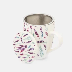 Szklanki I Kubki|inny Kubek z zaparzaczem i pokrywką LAWENDA 340 ml