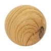 Figurki Dekoracyjne|Estetica Kula dekoracyjna ceramiczna efekt jasnego drewna 11 cm