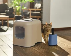 Produkty Dla Zwierząt|ROTHO Kuweta wysoka dla kota beżowo-szara 51 cm