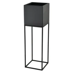 Donice, Osłonki I Kwietniki| Kwietnik metalowy czarny LORIENTS 67 cm