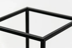 Donice, Osłonki I Kwietniki| Kwietnik metalowy loftowy czarny LILLIE 62 cm