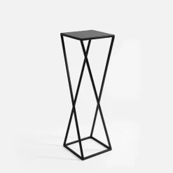 Donice, Osłonki I Kwietniki|inny Kwietnik stalowy loftowy czarny ERNEE M 62 cm