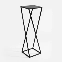 inny Kwietnik stalowy loftowy czarny ERNEE L 77 cm