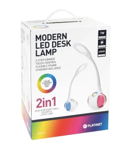 Dzieci PLATINET S.A. Lampa biurkowa LED PDL20 biała