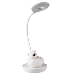 Lampki Biurkowe|Lampy Do Pokoju Dziecięcego| Lampa biurkowa LED USB MIŚ NA CHMURCE