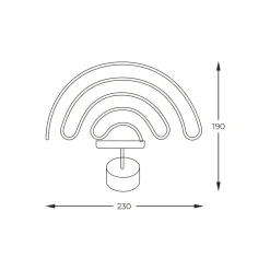 Ozdoby Led|Lampy Stołowe|Zumaline Lampa dekoracyjna LED RAINBOW