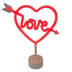 Zumaline Lampa dekoracyjna LED serce czerwona LOVE