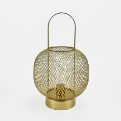 Lampy Stołowe|Zumaline Lampa dekoracyjna LED z uchwytem złota 17,5x28 cm