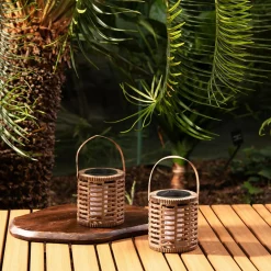 Lampy Ogrodowe|Lampy Ogrodowe|inny Lampa dekoracyjna outdoor koszyk brązowa 10 cm